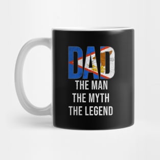 American Samoa Dad The Man The Myth The Legend - Gift for American Samoan Dad With Roots From Mug